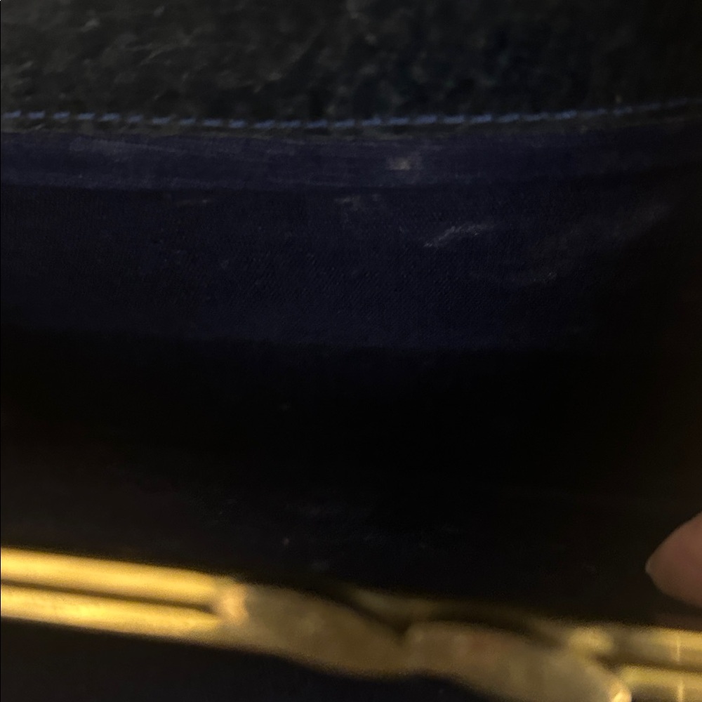 Celine Vintage Canvas Clutch with Horse and Carriage Print - Picture 6 of 14